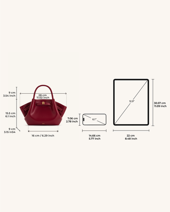 Hana Mini-Shopper - Karmesinrot