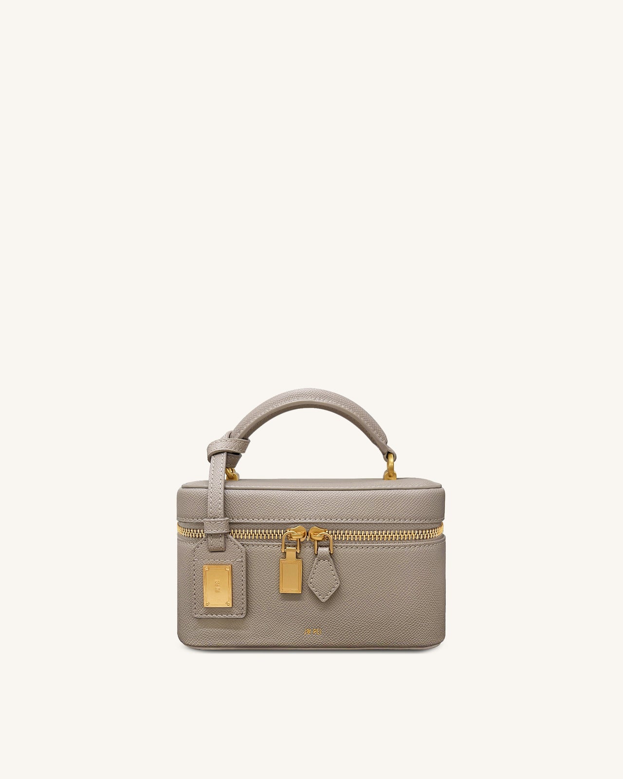 Cleo Box Shape Top Handle Tasche - Taupe
