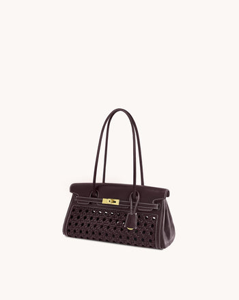 Yara Schultertasche – Dunkelrot