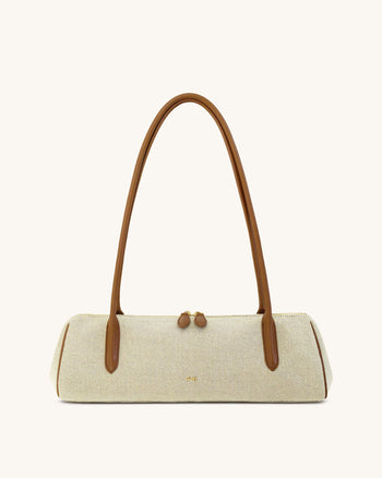 Nova Schultertasche - Braunes Canvas