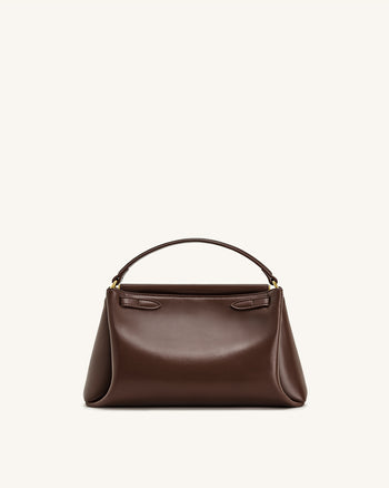 Carmen Handtasche mit Henkel – Rotbraun