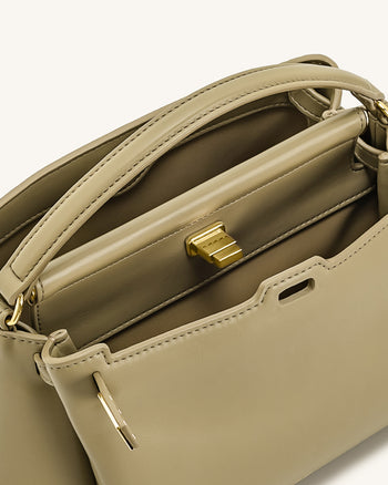 Carmen Handtasche mit Henkel – Grün
