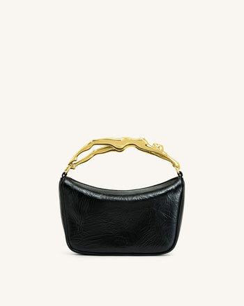 Jenny Handtasche mit menschenförmigem Griff – Schwarz