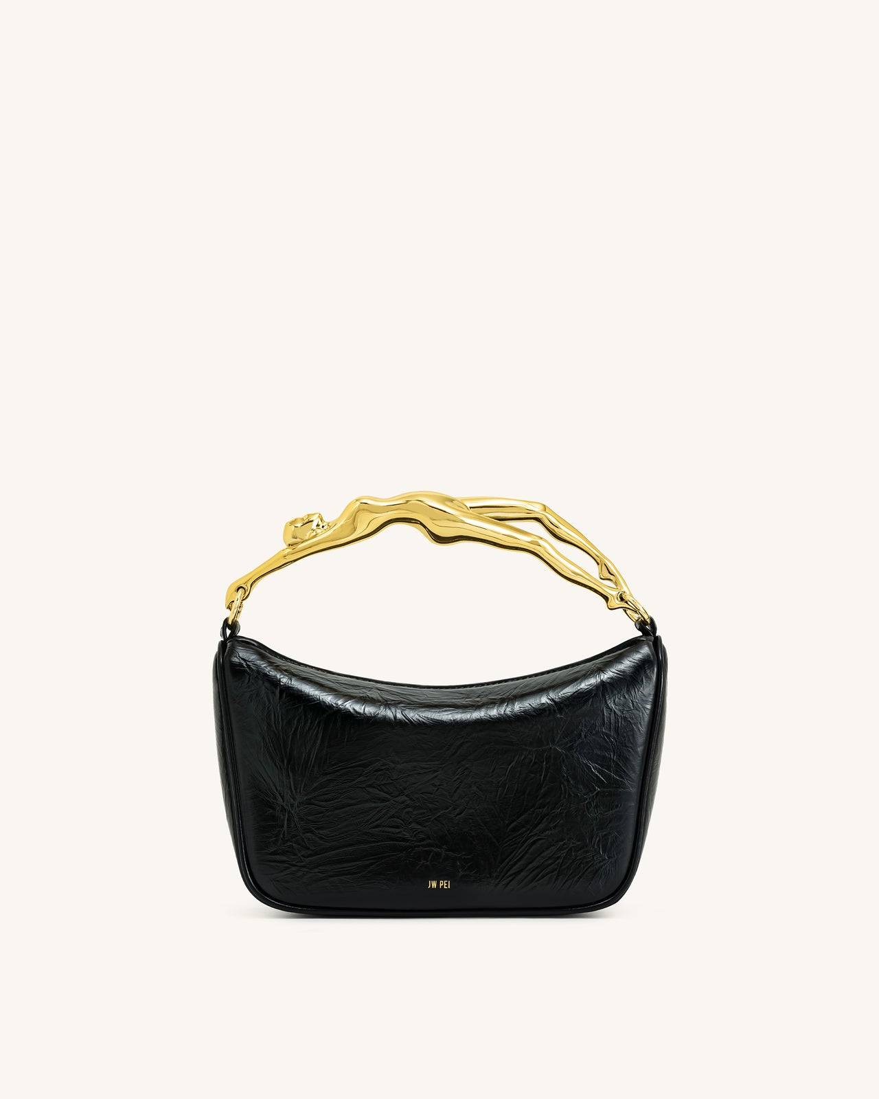 Jenny Handtasche mit menschenförmigem Griff – Schwarz