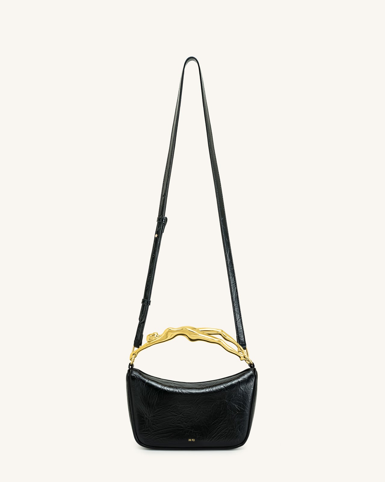 Jenny Handtasche mit menschenförmigem Griff – Schwarz