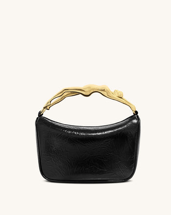 Jenny Handtasche mit menschenförmigem Griff – Schwarz