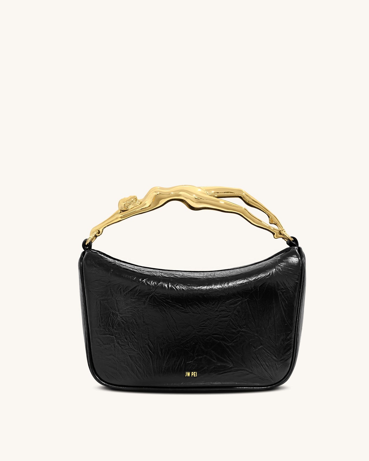 Jenny Handtasche mit menschenförmigem Griff – Schwarz