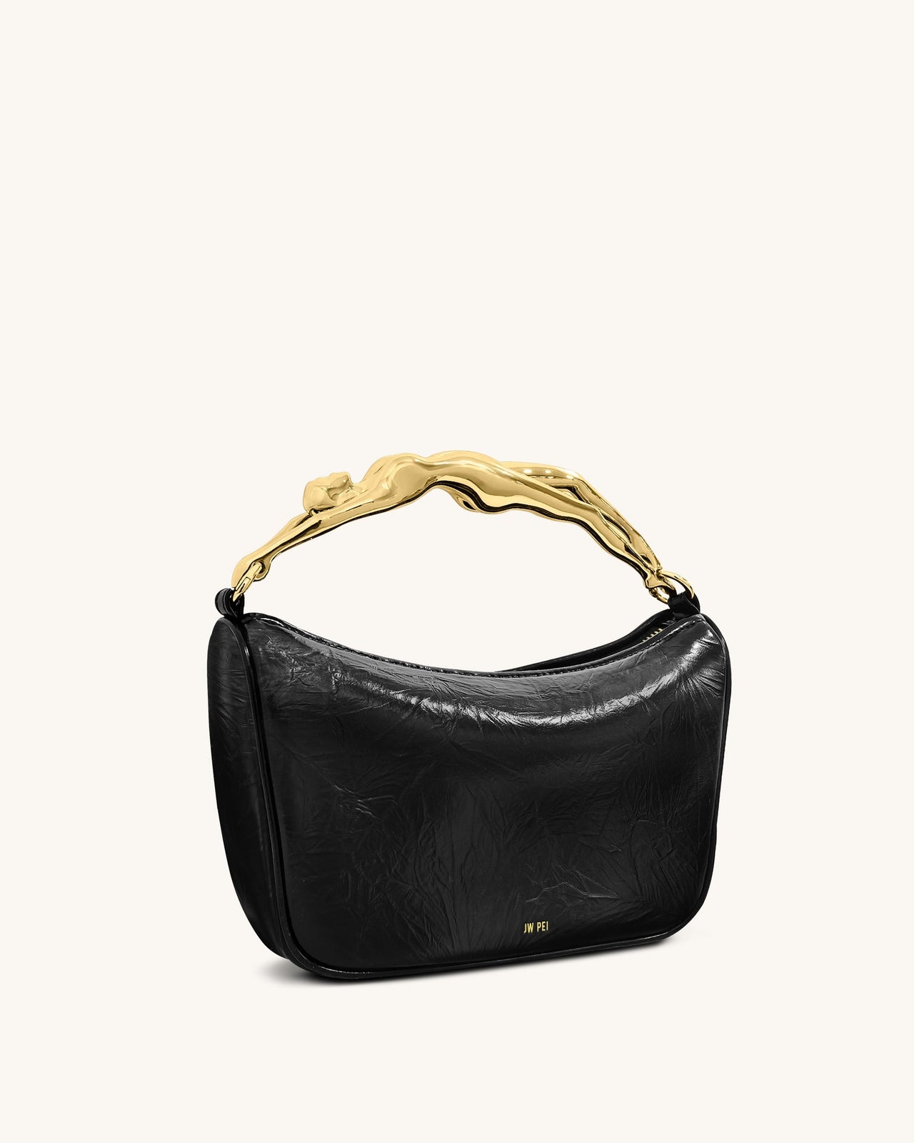 Jenny Handtasche mit menschenförmigem Griff – Schwarz
