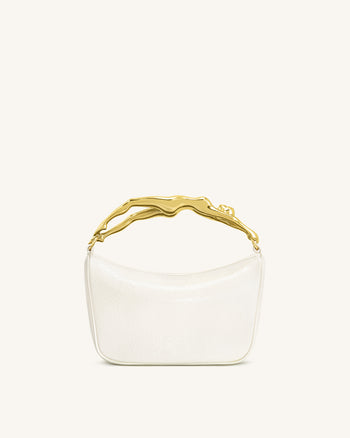 Jenny Handtasche mit Griff in Menschform – Weiß
