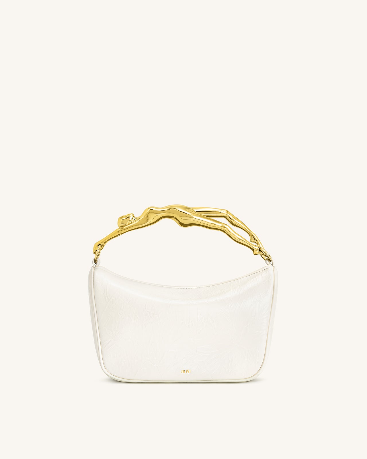 Jenny Handtasche mit Griff in Menschform – Weiß