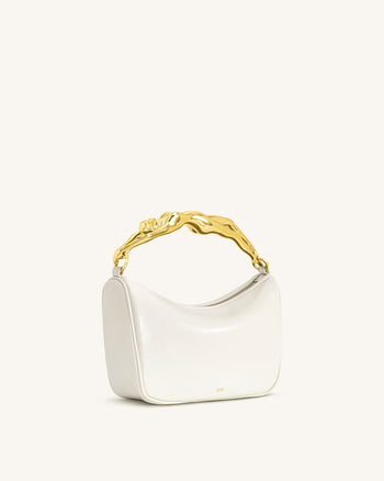 Jenny Handtasche mit Griff in Menschform – Weiß