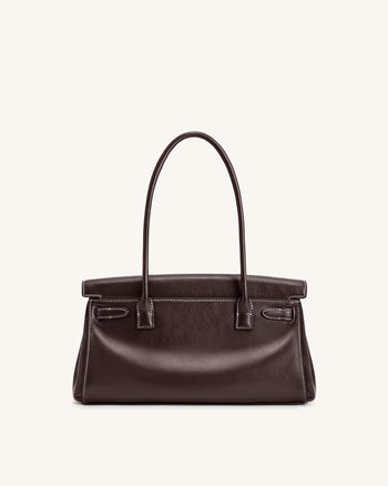 Yara Schultertasche – Dunkelbraun