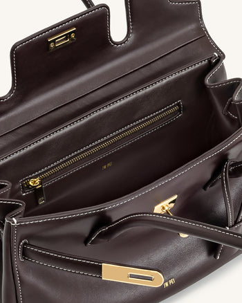 Yara Schultertasche – Dunkelbraun