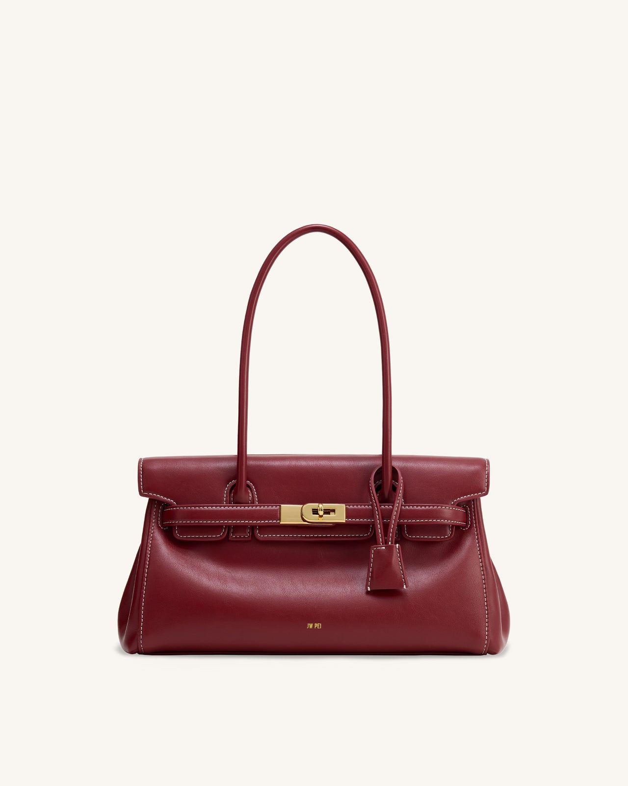 Yara Schultertasche – Burgunderrot