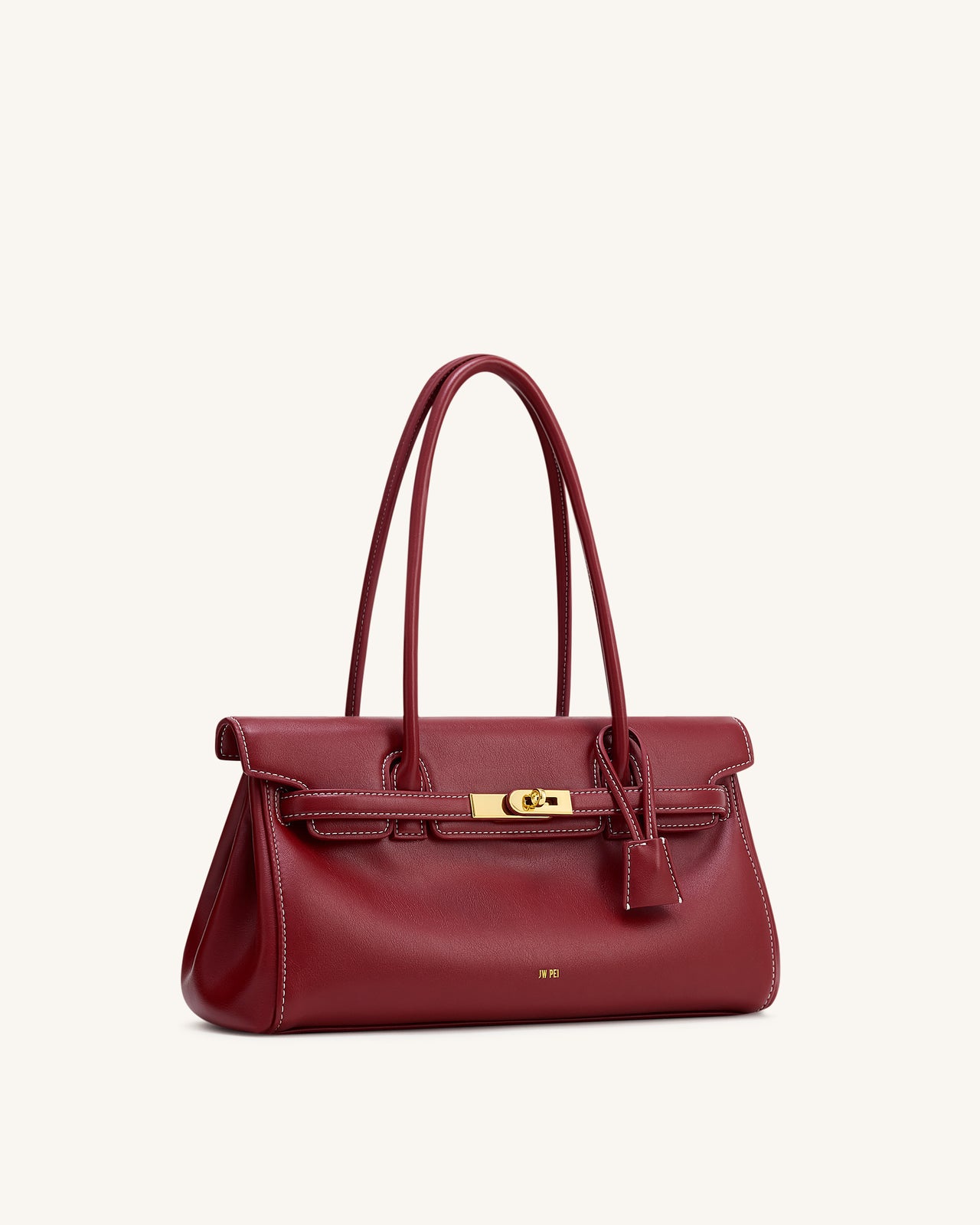 Yara Schultertasche – Burgunderrot
