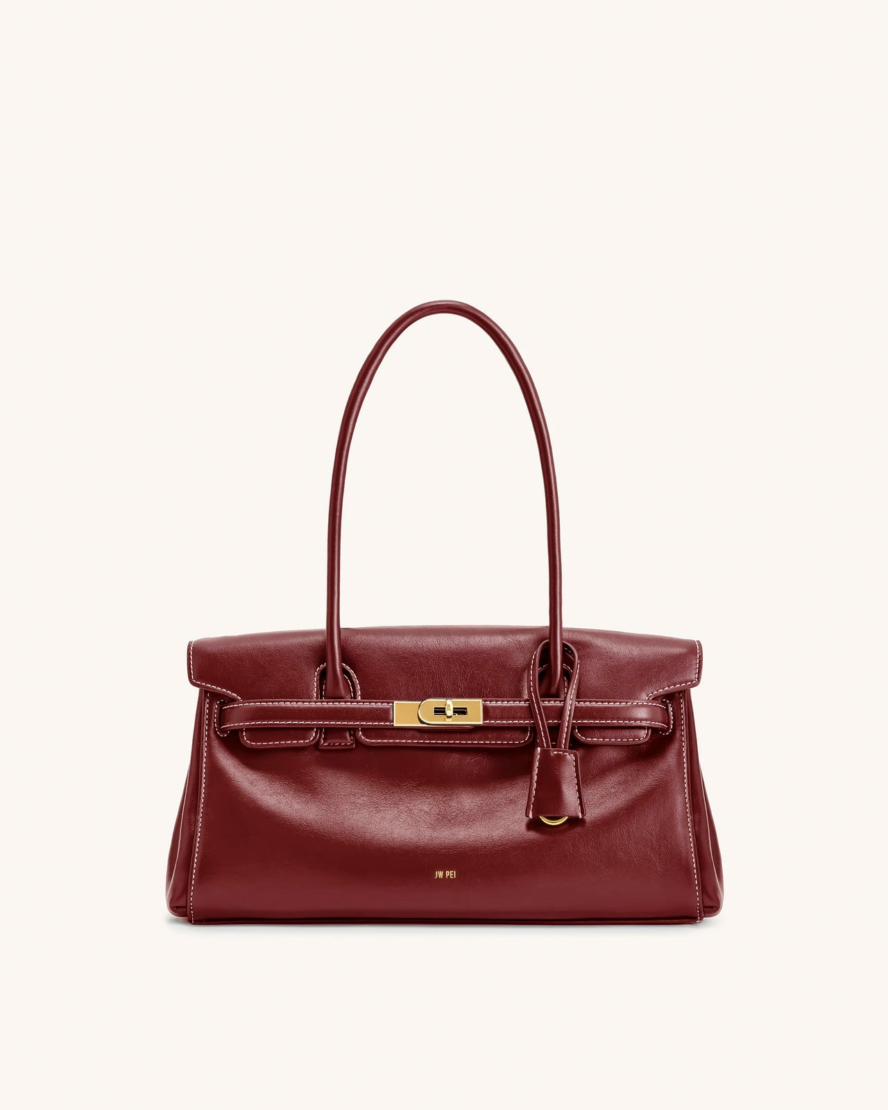 Yara Schultertasche – Burgunderrot