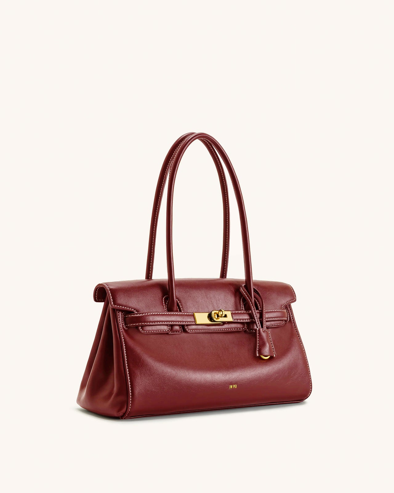 Yara Schultertasche – Burgunderrot