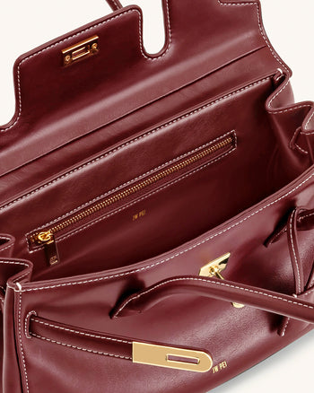 Yara Schultertasche – Burgunderrot