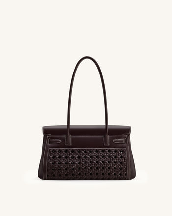 Yara Schultertasche – Dunkelrot