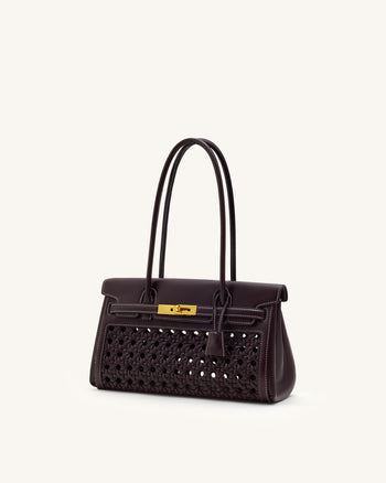 Yara Schultertasche – Dunkelrot