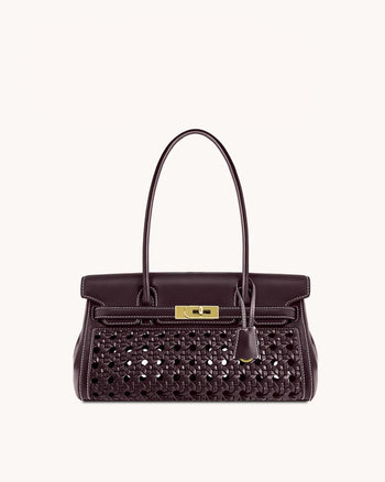 Yara Schultertasche – Dunkelrot