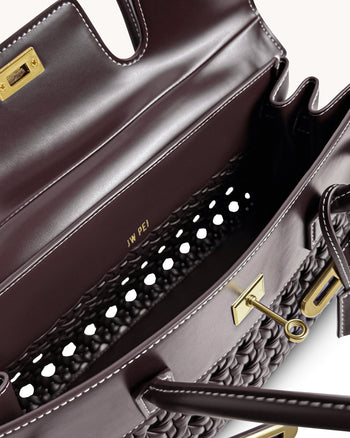 Yara Schultertasche – Dunkelrot