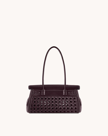 Yara Schultertasche – Dunkelrot