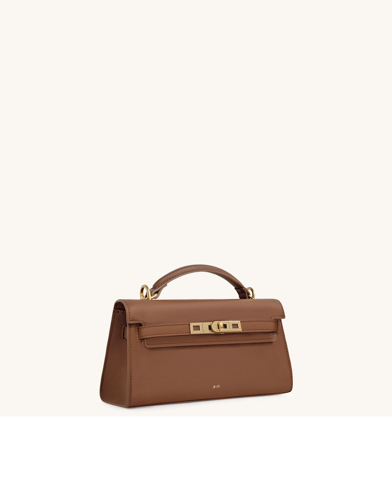 Noor Handtasche mit oberem Griff – Braun