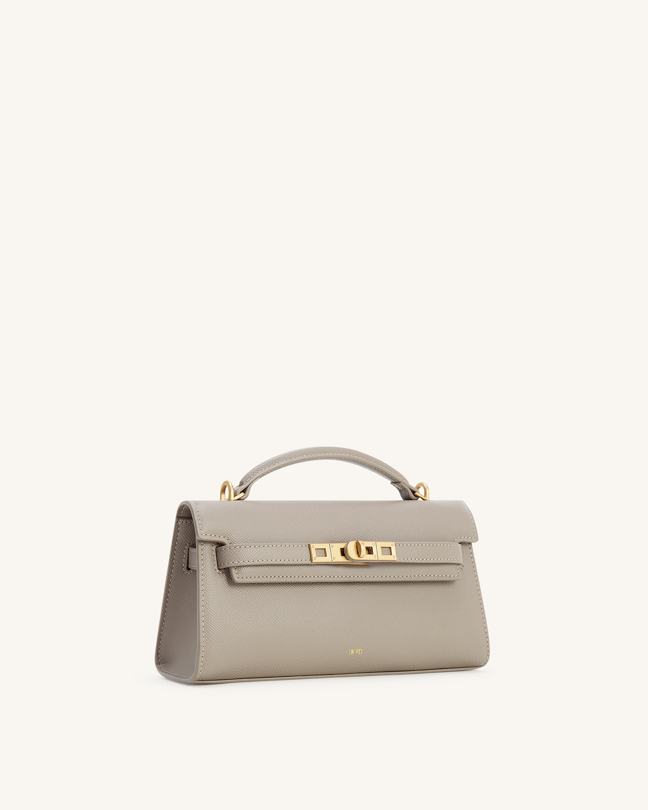 Noor Handtasche mit oberem Griff – Elefantengrau