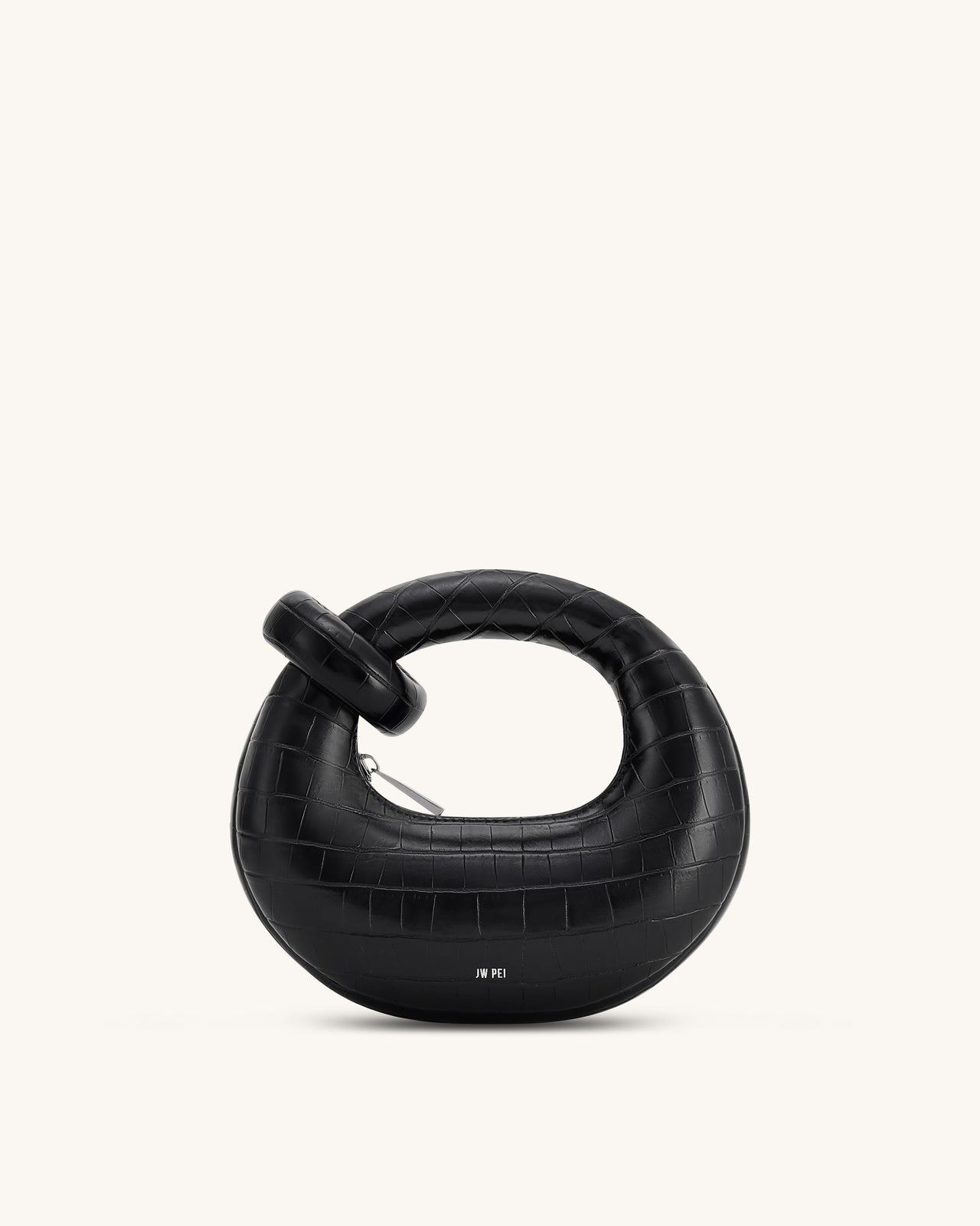 Abacus Mini Handtasche mit Henkel - Schwarz Kroko