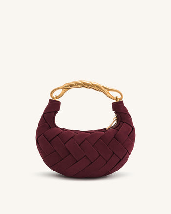 Orla Gewebte Handtasche - Weinrot