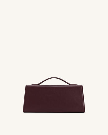 Lena Metall-Seilknoten Henkeltasche - Tiefes Bordeaux