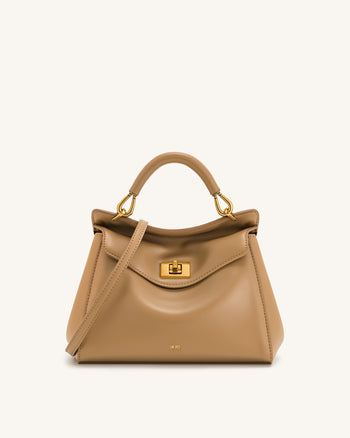 Lucia Klassische Top-Handtasche - Braun