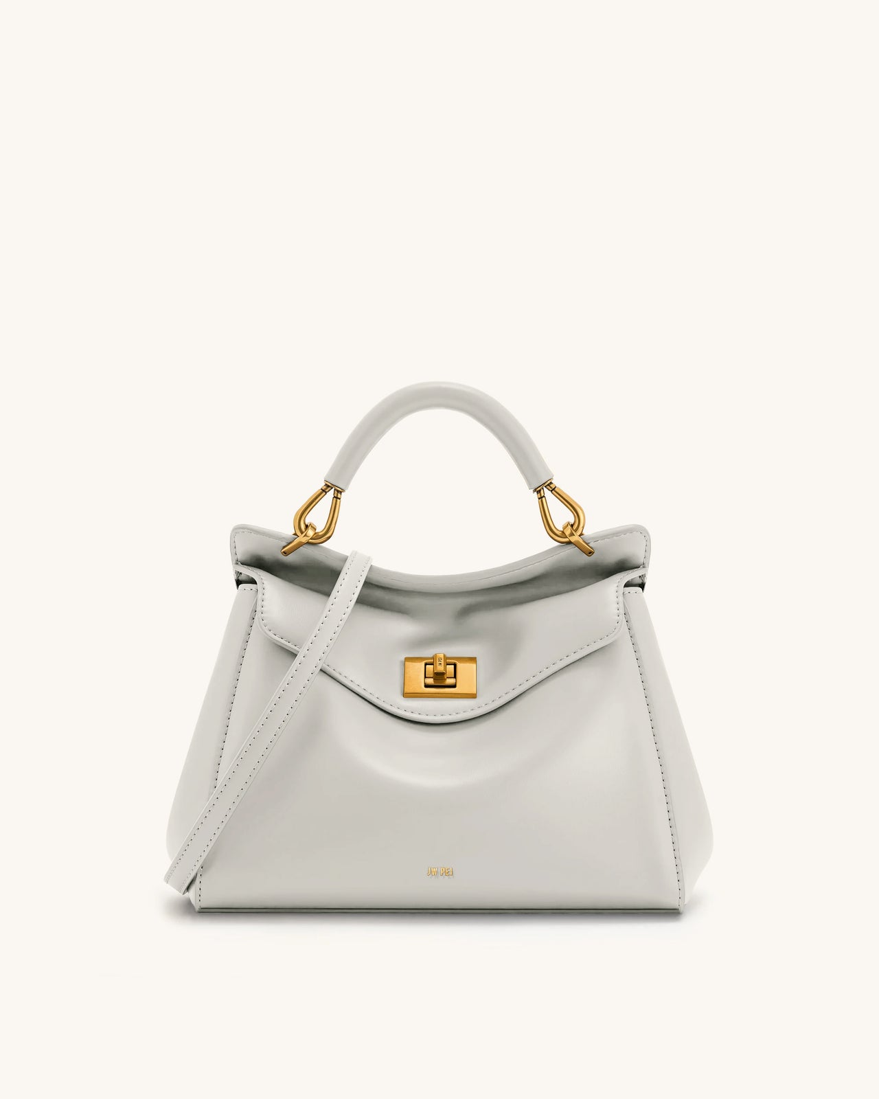Lucia Klassische Handtasche – Hellgrau