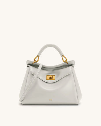 Lucia Klassische Handtasche – Hellgrau