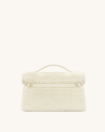 Thea Handtasche aus Kunstfell – Creme