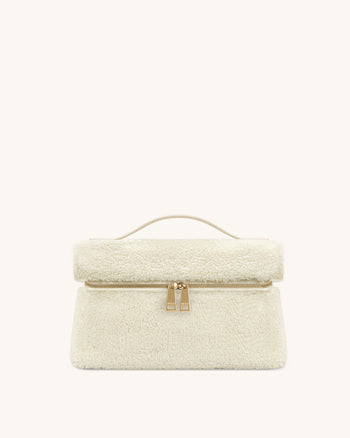 Thea Handtasche aus Kunstfell – Creme