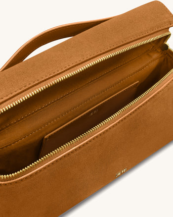 Thea Handtasche aus Kunstwildleder – Kamel