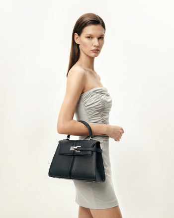 Elise Große Henkeltasche - Schwarz