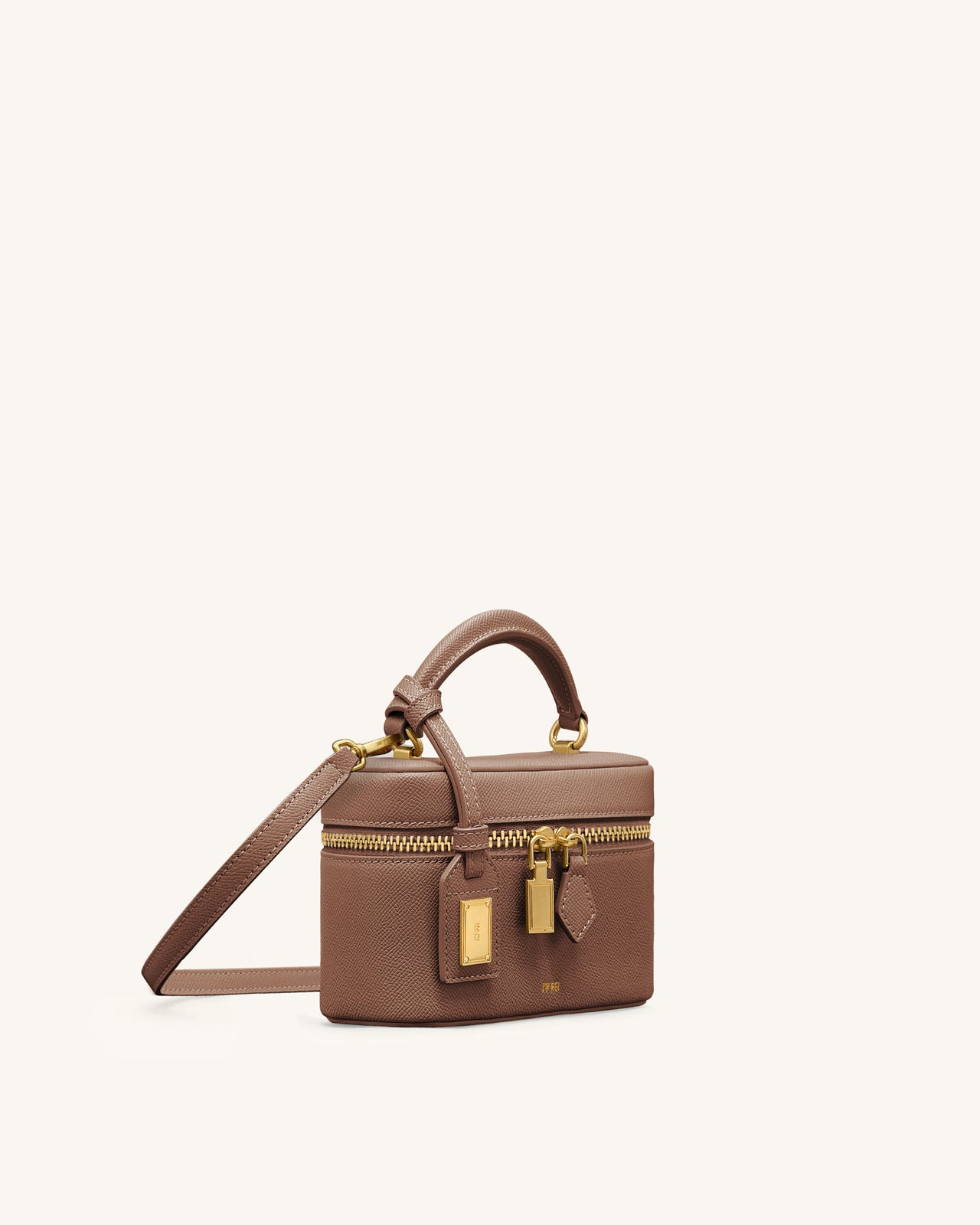 Cleo Box Shape Top Handle Tasche - Braun