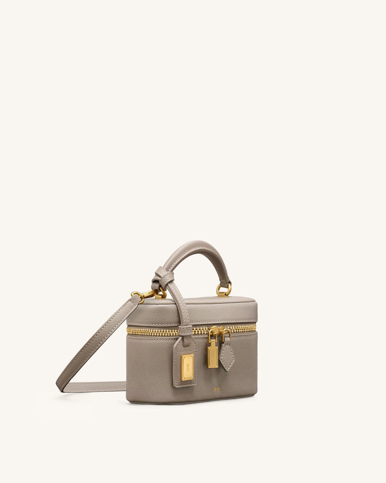 Cleo Box Shape Top Handle Tasche - Taupe