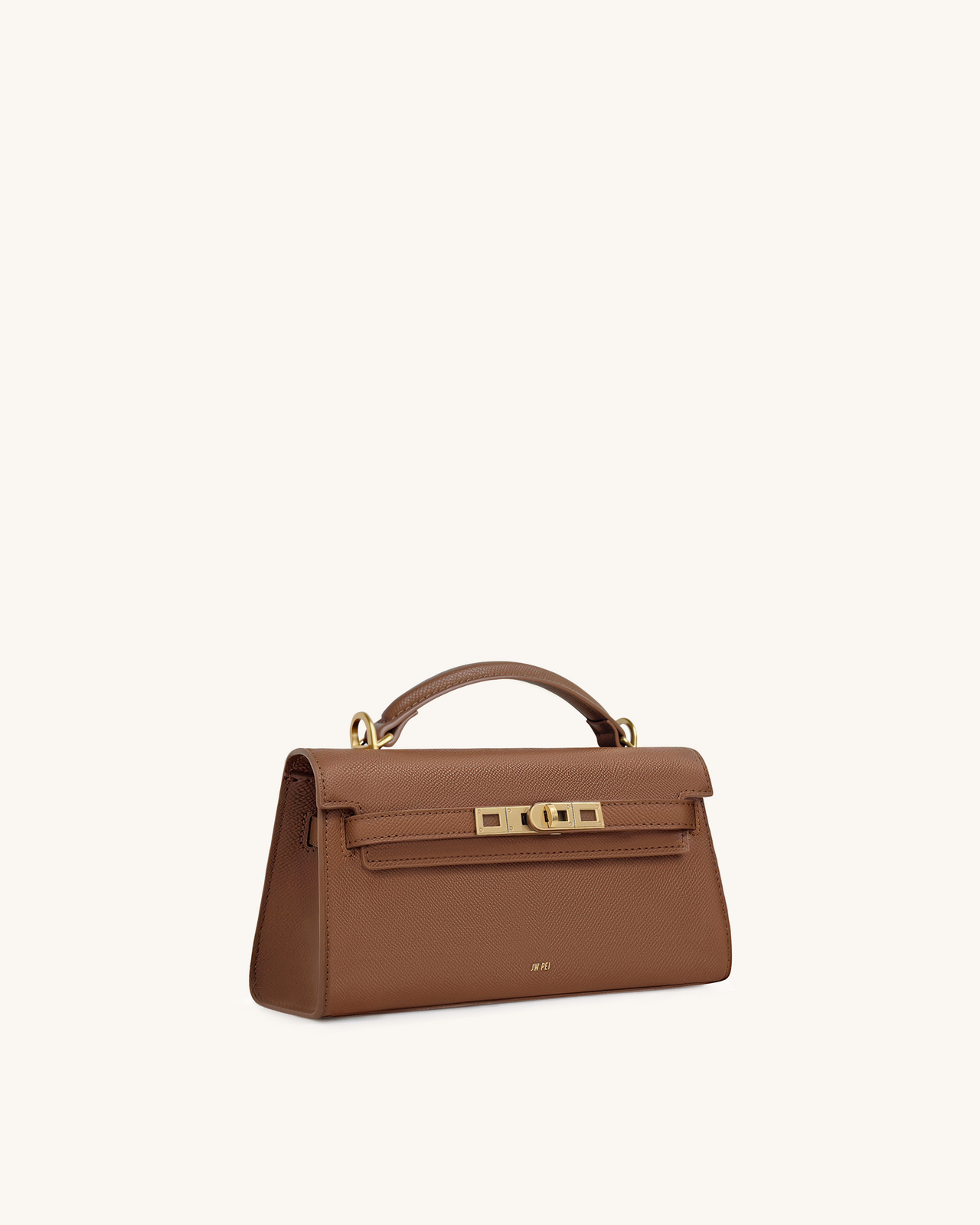 Noor Handtasche mit oberem Griff – Braun