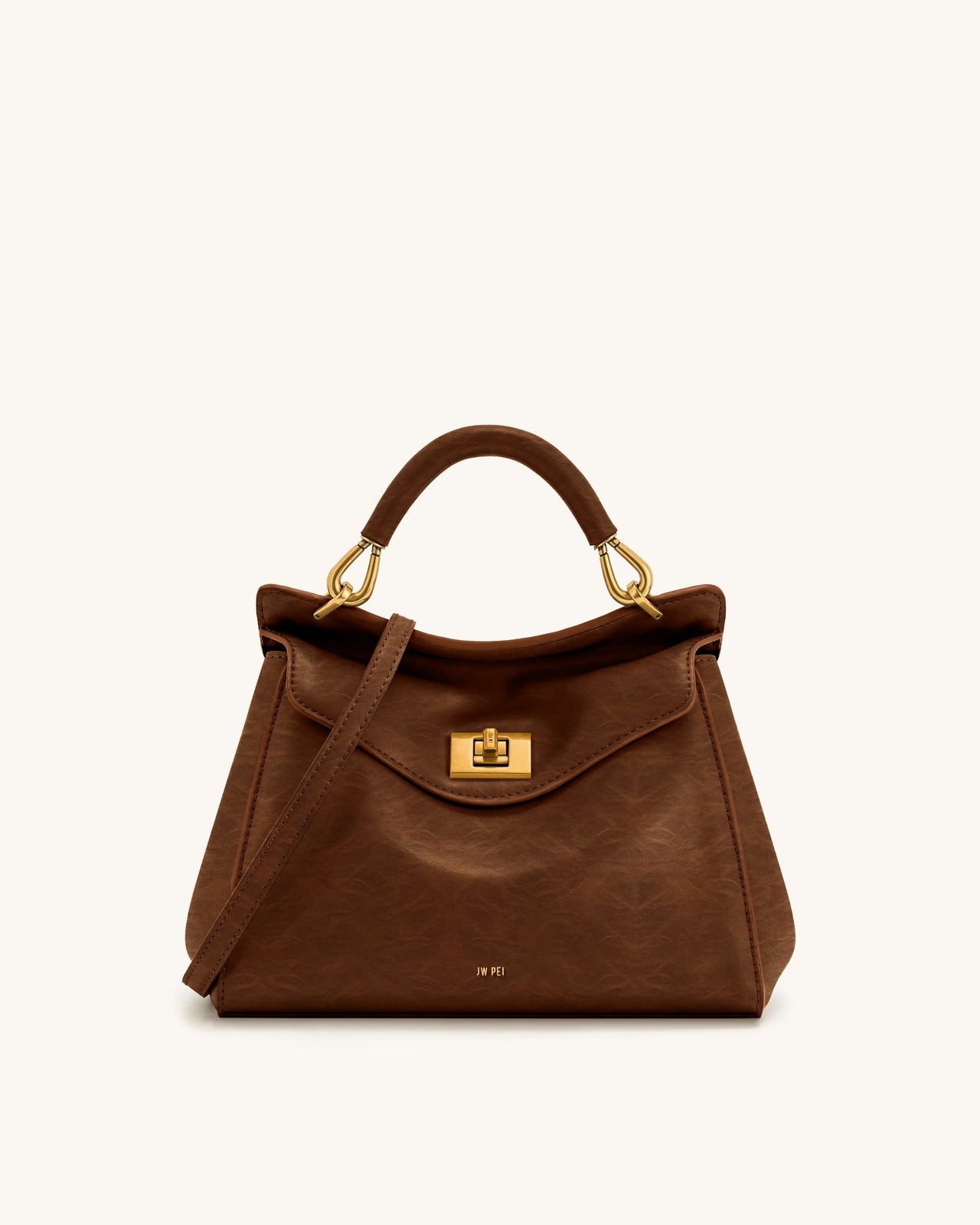 Lucia Klassische Handtasche – Kaffeebraun