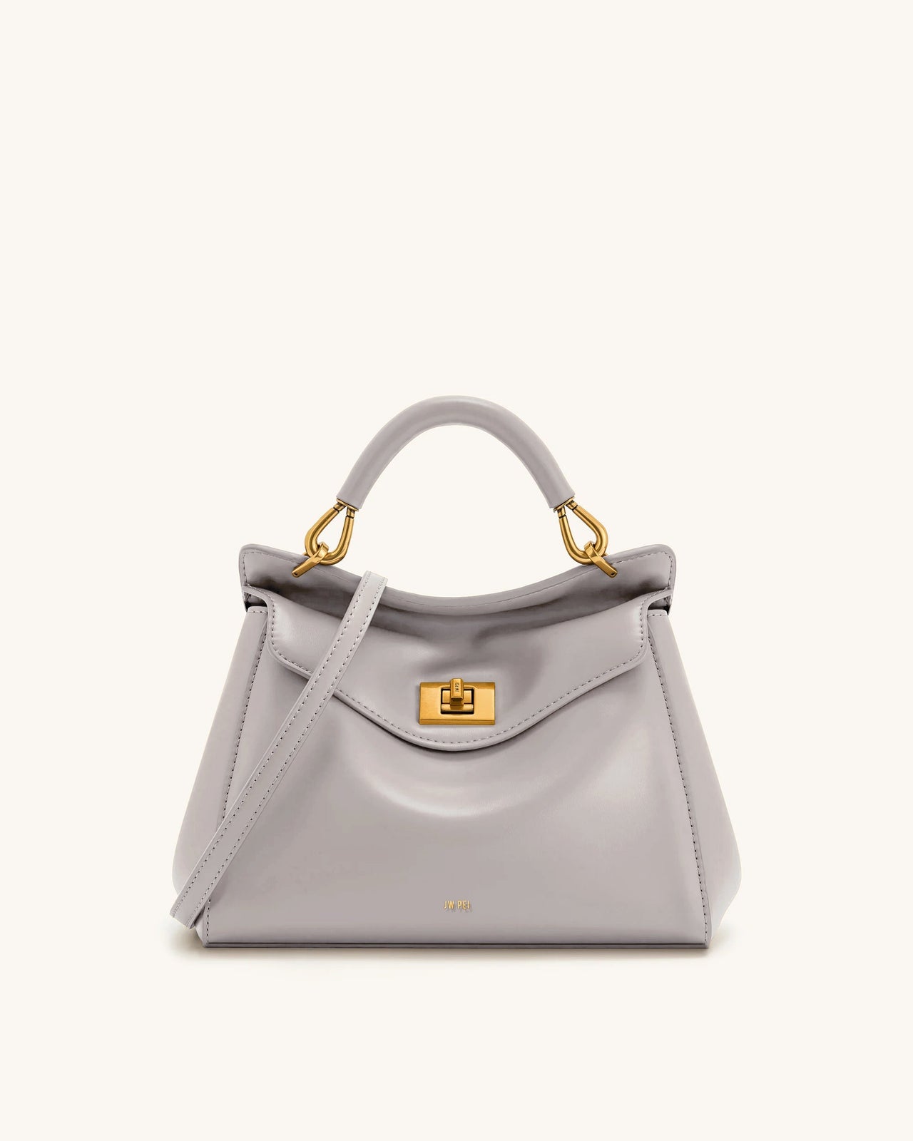 Lucia Klassische Handtasche – Hellgrau