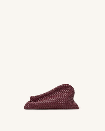 Harlee Gewebte Clutch - Burgund