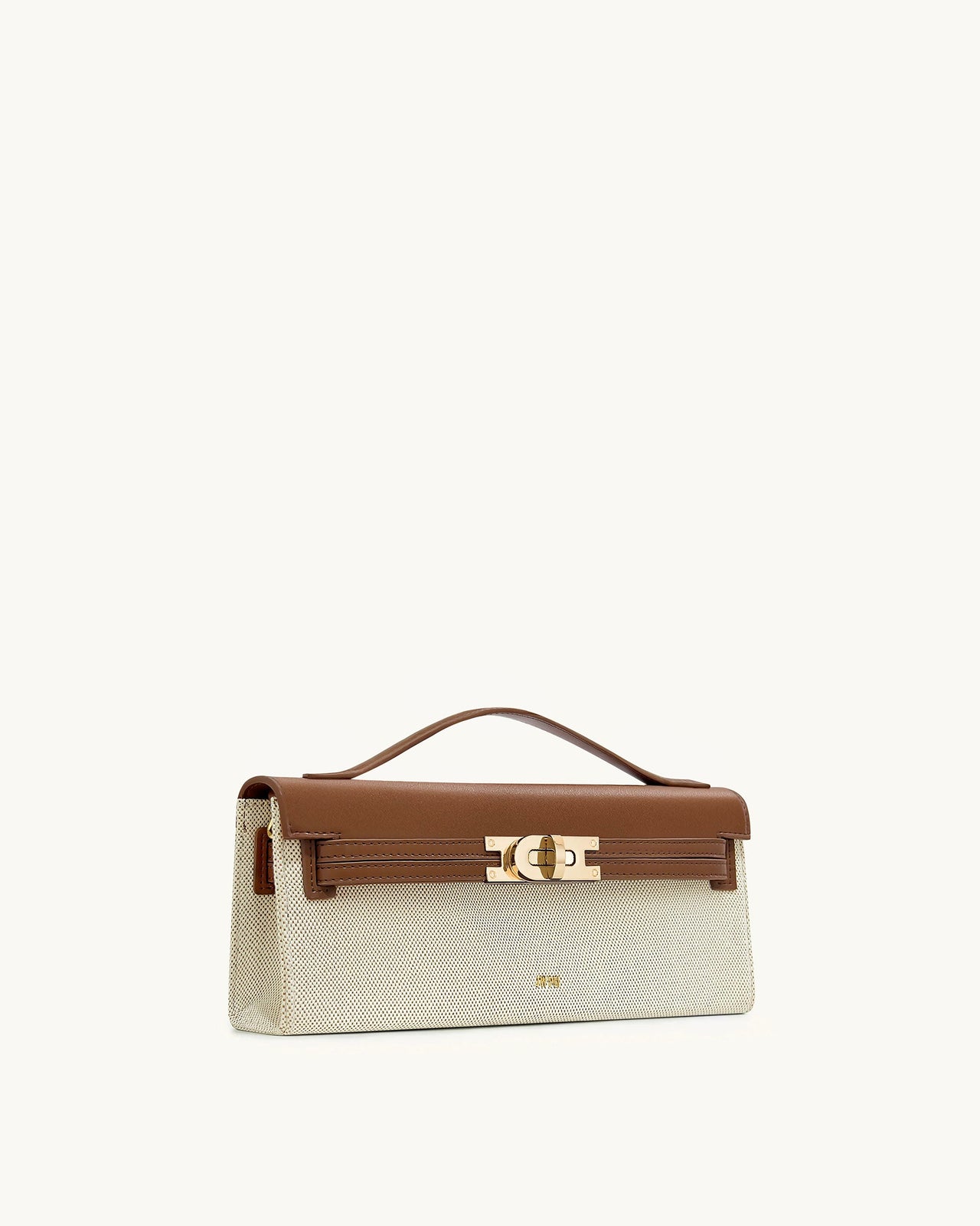 Bria Strukturierte Henkeltasche – Schwarzes Canvas