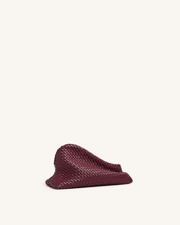 Harlee Gewebte Clutch - Burgund