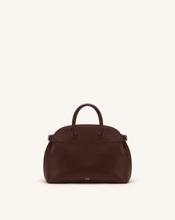 Arden Tasche mit geschwungenem Henkel – Dunkelbraun