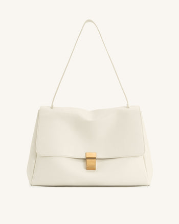 Hilary Schultertasche - Weiß
