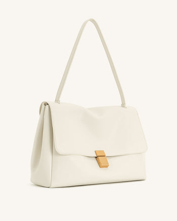 Hilary Schultertasche - Weiß